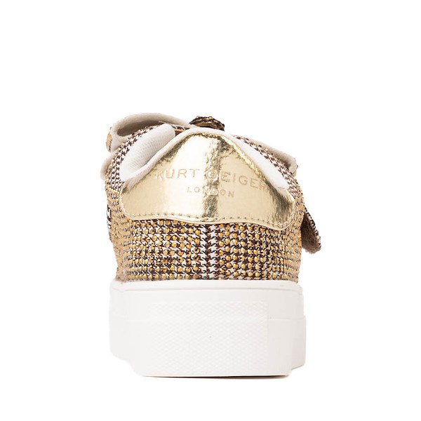 alternate view Kurt Geiger Mini Laney Bow Sneaker - Toddler - GoldALT4