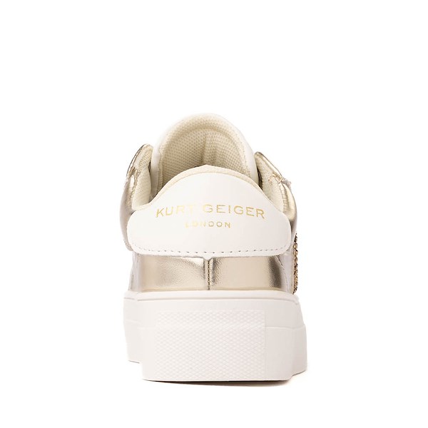 alternate view Kurt Geiger Mini Luckson Heart Sneaker - Toddler - GoldALT4