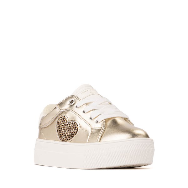 alternate view Kurt Geiger Mini Luckson Heart Sneaker - Toddler - GoldALT5