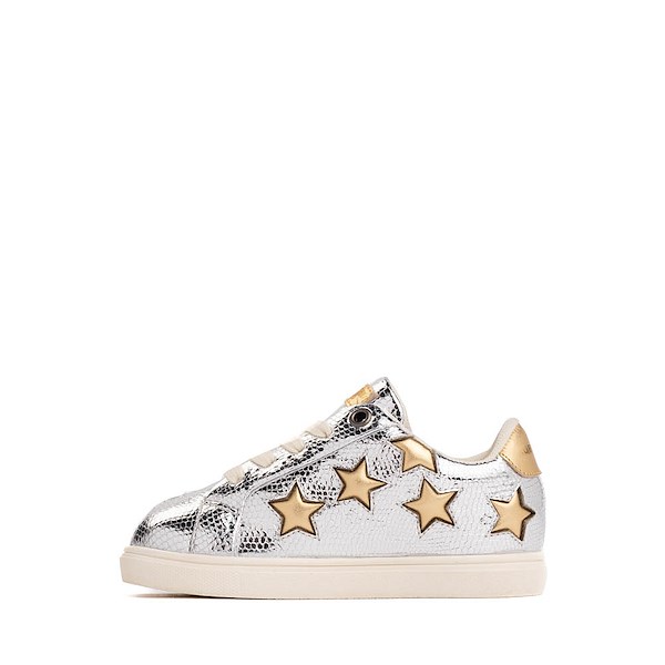 alternate view Kurt Geiger Mini Lane Star Sneaker - Toddler - Silver / GoldALT1