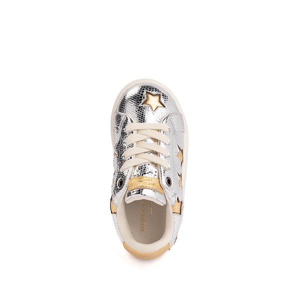 alternate view Kurt Geiger Mini Lane Star Sneaker - Toddler - Silver / GoldALT2