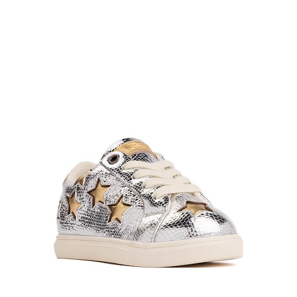 alternate view Kurt Geiger Mini Lane Star Sneaker - Toddler - Silver / GoldALT5