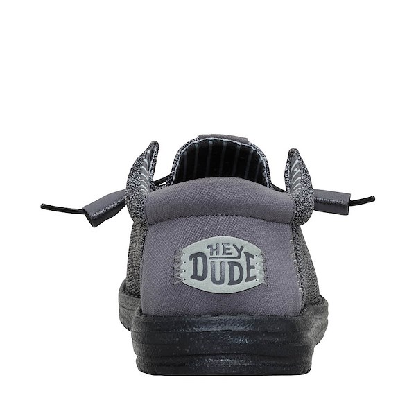 alternate view Mens HEYDUDE Wally Stretch Sox Slip-On Casual Shoe - GraniteALT4