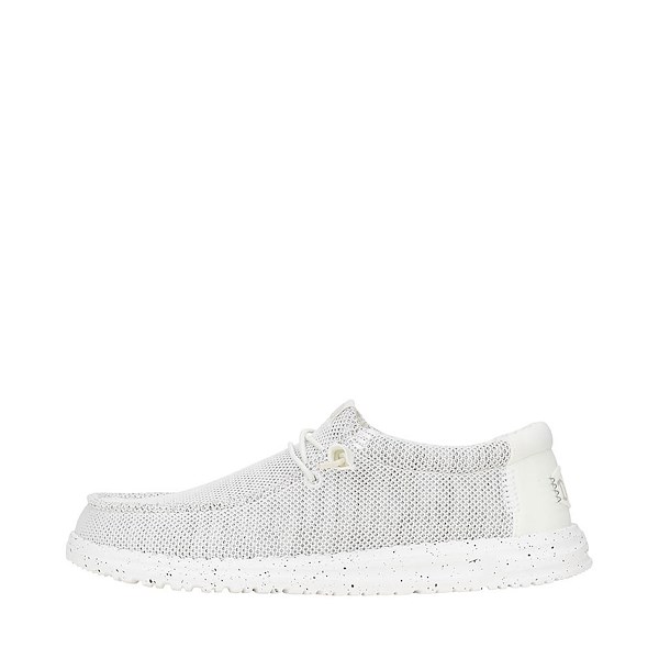 alternate view Mens HEYDUDE Wally Stretch Sox Slip-On Casual Shoe - Storm WhiteALT1