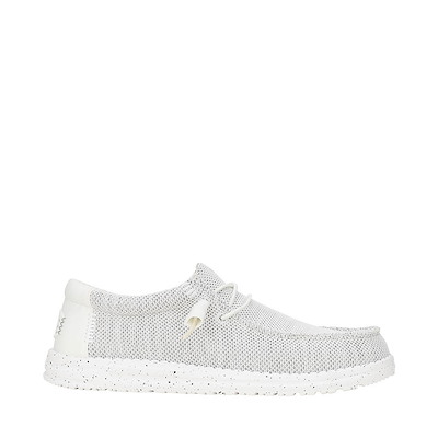 Main view of Mens HEYDUDE Wally Stretch Sox Slip-On Casual Shoe - Storm White