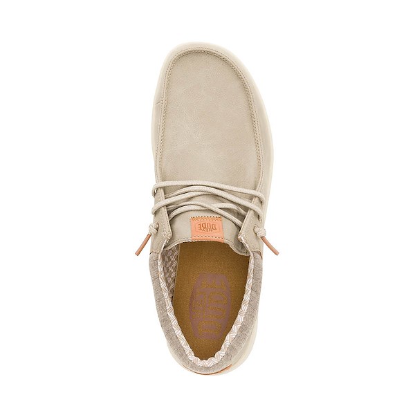 alternate view Mens HEYDUDE Paul Slip-On Casual Shoe - Taupe GreyALT2