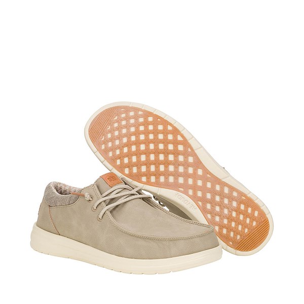 alternate view Mens HEYDUDE Paul Slip-On Casual Shoe - Taupe GreyALT3