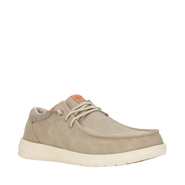 alternate view Mens HEYDUDE Paul Slip-On Casual Shoe - Taupe GreyALT5