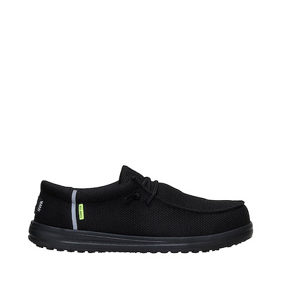 Main view of Mens HEYDUDE Wally Work Comp Toe Casual Shoe - Black