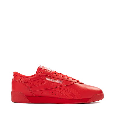 Main view of Womens Reebok Freestyle Lo Athletic Shoe - Red