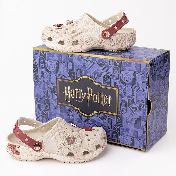 alternate view Harry Potter Crocs Marauders Map Classic Clog - BeigeALT1D