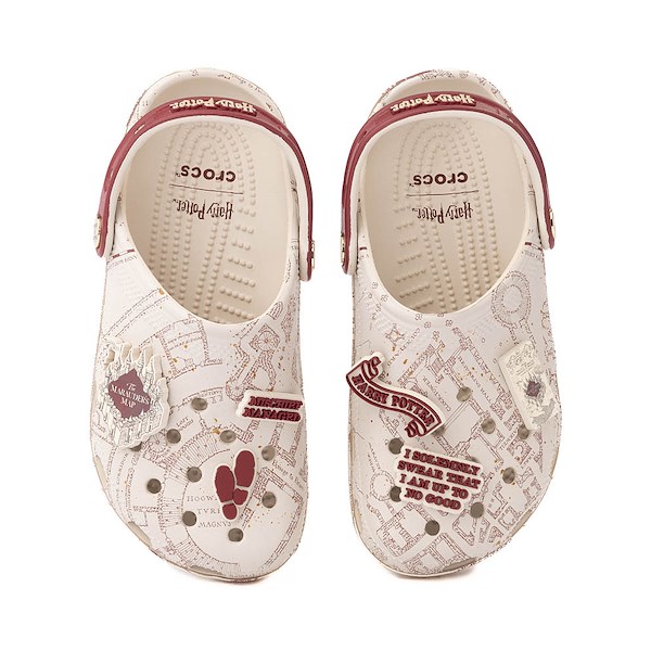 alternate view Harry Potter Crocs Marauders Map Classic Clog - BeigeALT2