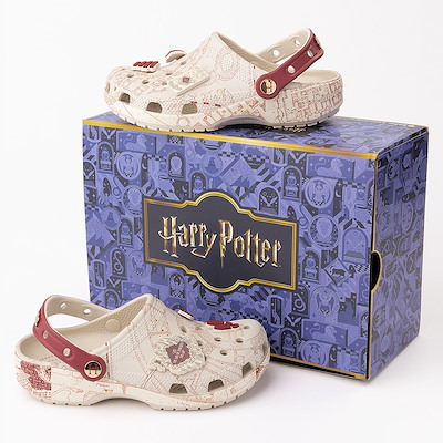 Main view of Harry Potter Crocs Marauders Map Classic Clog - Beige