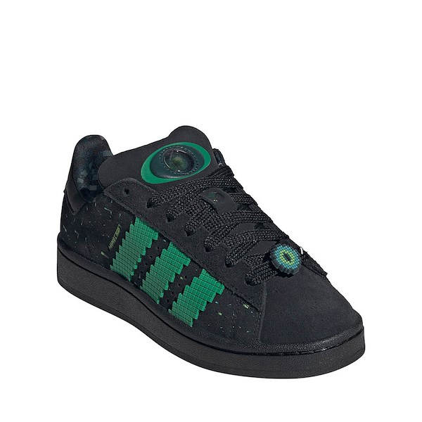 alternate view adidas x Minecraft Campus '00s Athletic Shoe - Little Kid - Core Black / Semi Court Green / Semi Solar GreenALT5