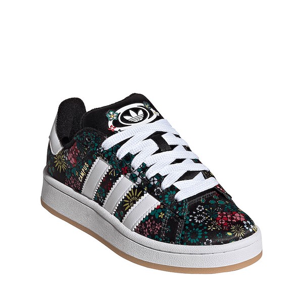 alternate view adidas x Liberty London Campus '00s Athletic Shoe - Big Kid - Core Black / Cloud White / Gold MetallicALT5