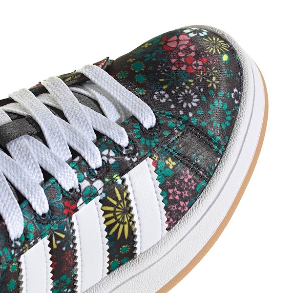 alternate view adidas x Liberty London Campus '00s Athletic Shoe - Big Kid - Core Black / Cloud White / Gold MetallicALT5B
