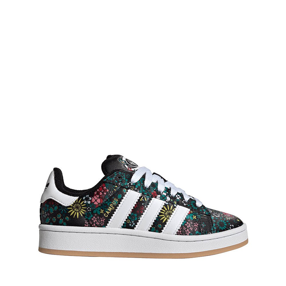 adidas x Liberty London Campus '00s Athletic Shoe - Big Kid - Core Black / Cloud White / Gold Metallic
