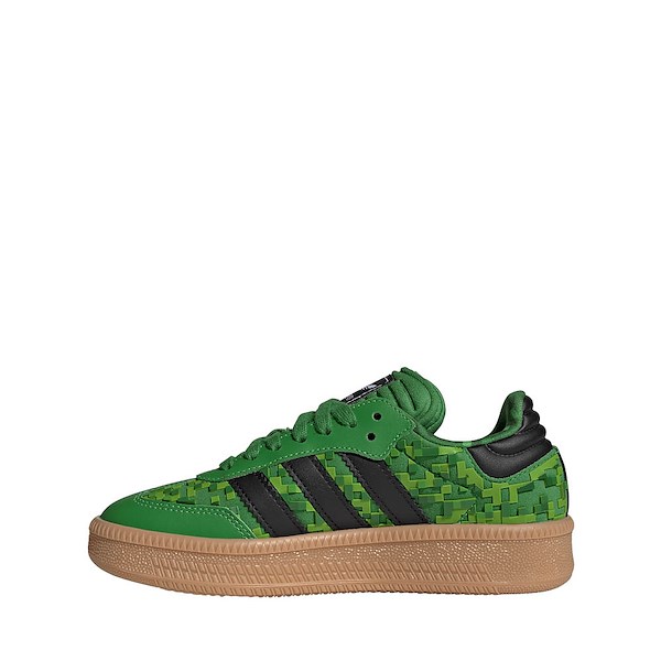 alternate view adidas x Minecraft Samba XLG Athletic Shoe - Big Kid - Green / Core Black / Cloud WhiteALT1