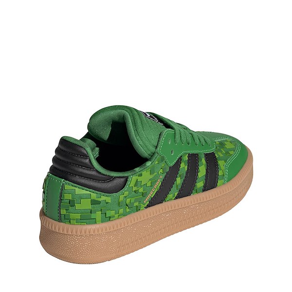 alternate view adidas x Minecraft Samba XLG Athletic Shoe - Big Kid - Green / Core Black / Cloud WhiteALT4