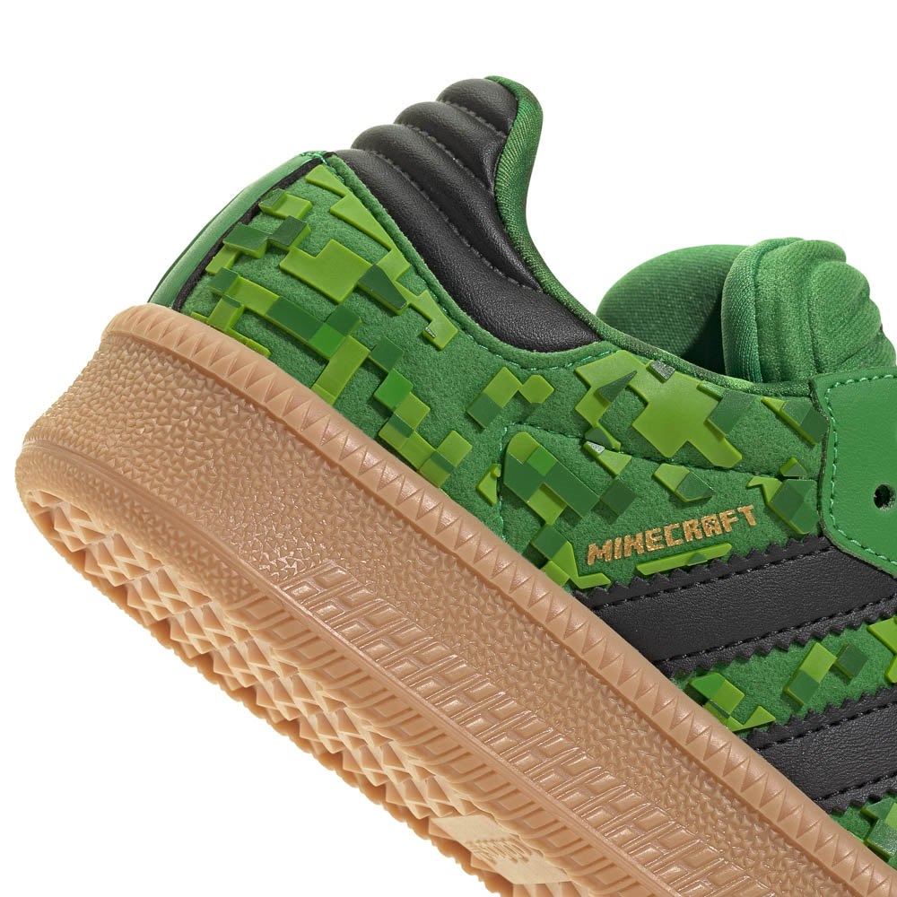 adidas x Minecraft Samba XLG Athletic Shoe - Big Kid - Green / Core ...