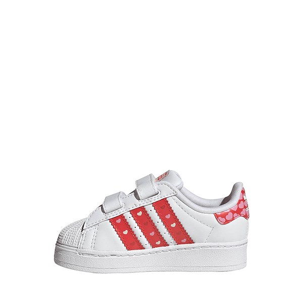 alternate view adidas Disney Superstar LED Lights Comfort Closure Athletic Shoe - Core Black / Bright Red / Cloud WhiteALT1A