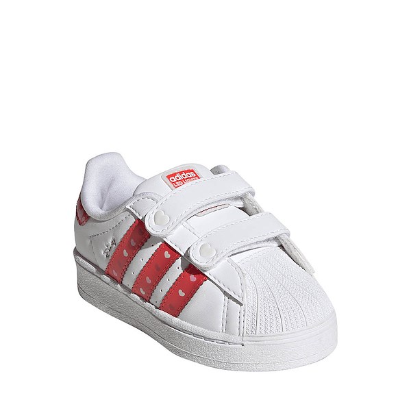 alternate view adidas Disney Superstar LED Lights Comfort Closure Athletic Shoe - Core Black / Bright Red / Cloud WhiteALT5