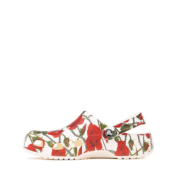 alternate view Crocs Classic Rebellious Rose And Thorns Clog - ChalkALT1