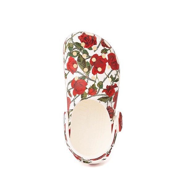 alternate view Crocs Classic Rebellious Rose And Thorns Clog - ChalkALT2