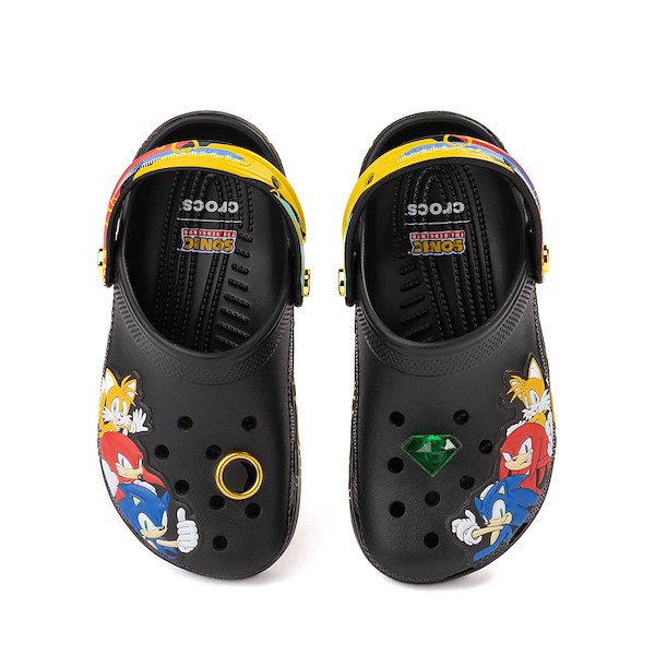 alternate view Sonic the Hedgehog&trade; x Crocs Classic Clog - Little Kid / Big Kid - BlackALT2