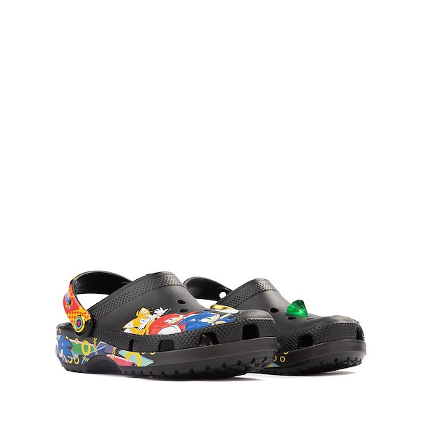 alternate view Sonic the Hedgehog&trade; x Crocs Classic Clog - Little Kid / Big Kid - BlackALT5
