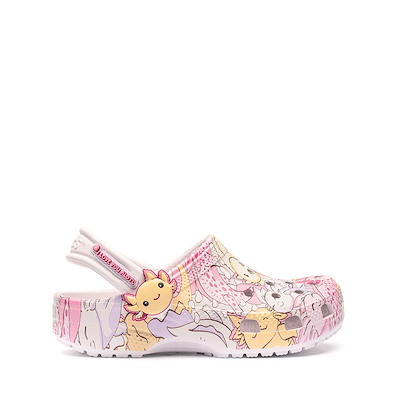 Main view of Crocs Classic Axolotl Clog - Little Kid / Big Kid - Grape Ice