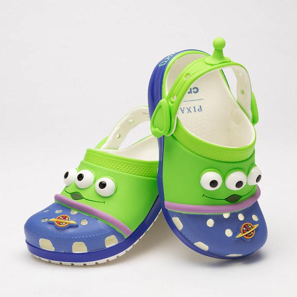 alternate view Disney Pixar Toy Story Crocs Classic Aliens Clog - Baby / Toddler - MulticolorHERO