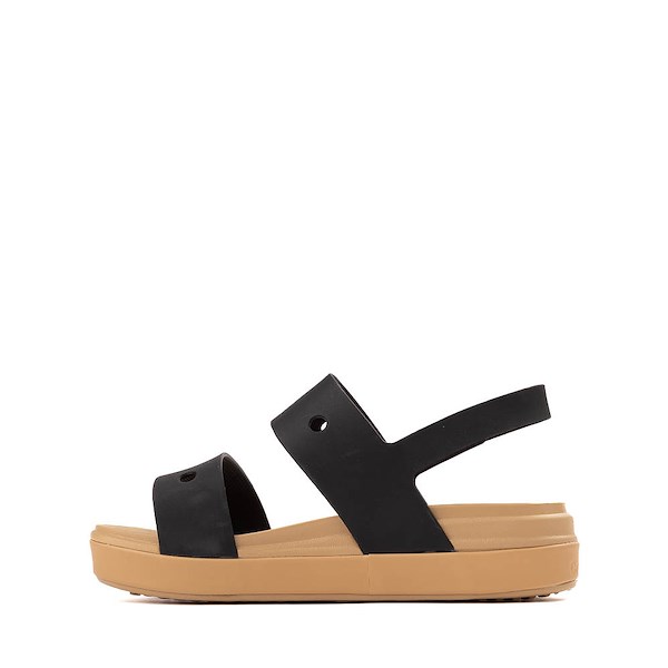 alternate view Crocs Brooklyn Sandal - Little Kid / Big Kid - Black / CashewALT1