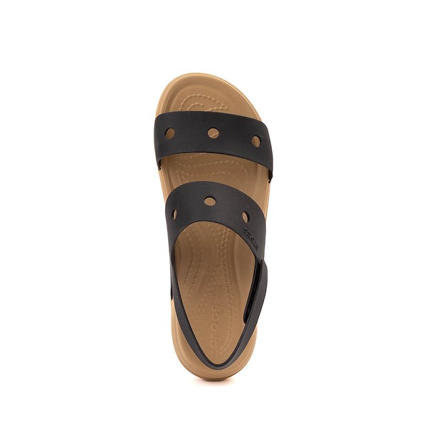 alternate view Crocs Brooklyn Sandal - Little Kid / Big Kid - Black / CashewALT2