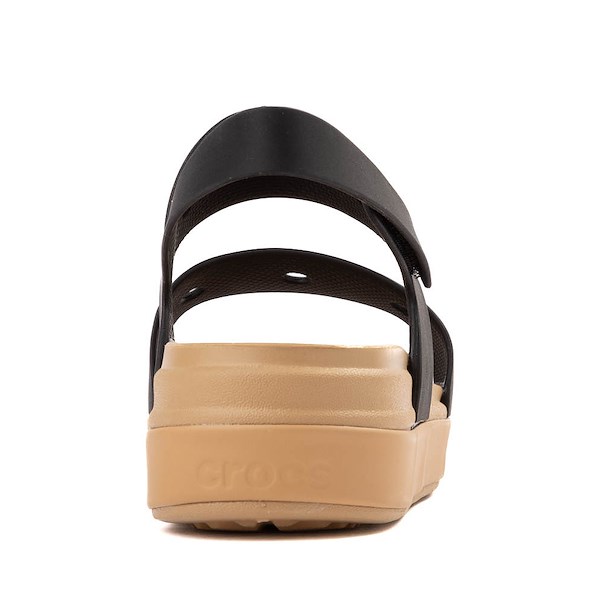 alternate view Crocs Brooklyn Sandal - Little Kid / Big Kid - Black / CashewALT4