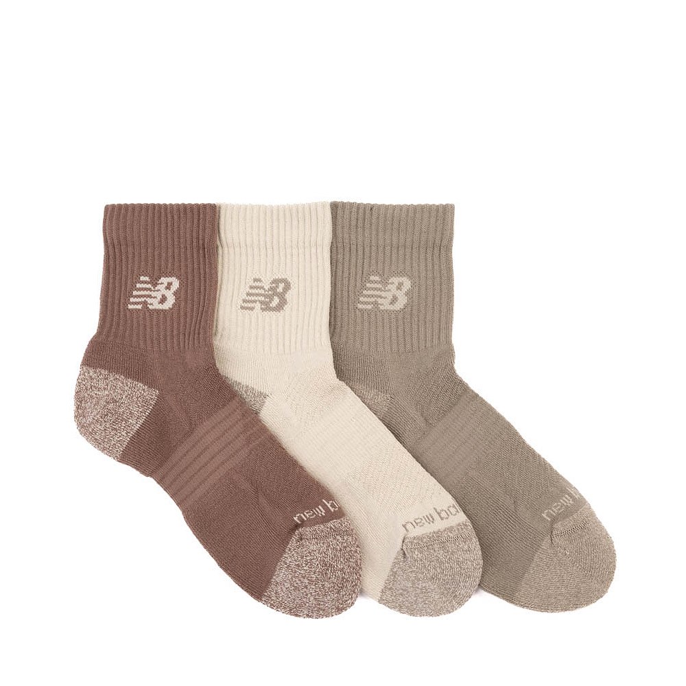New Balance Active Quarter Socks 3 Pack - Neutrals