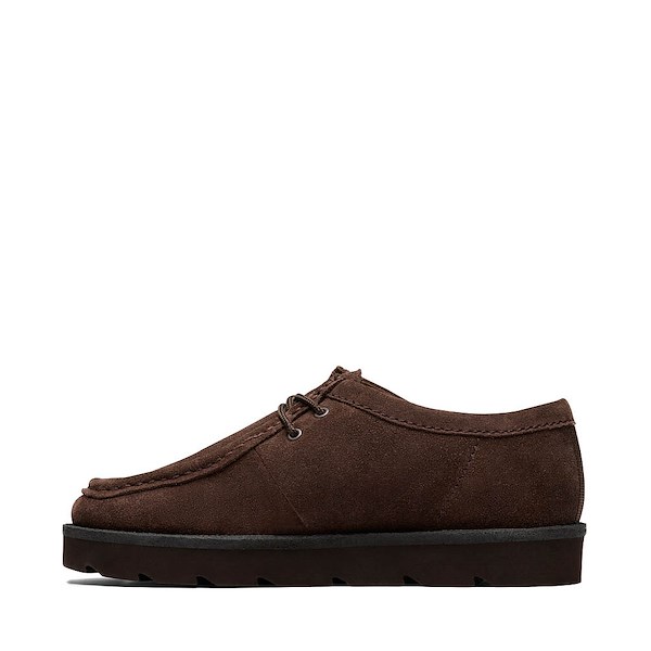 alternate view Mens Clarks Meare Walla Casual Shoe - Dark BrownALT1
