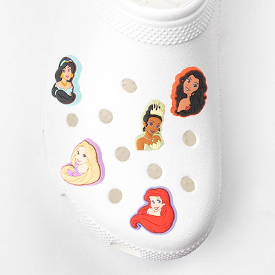 Main view of Disney Crocs Jibbitz&amp;trade; Princess Shoe Charms 5 Pack - Multicolor