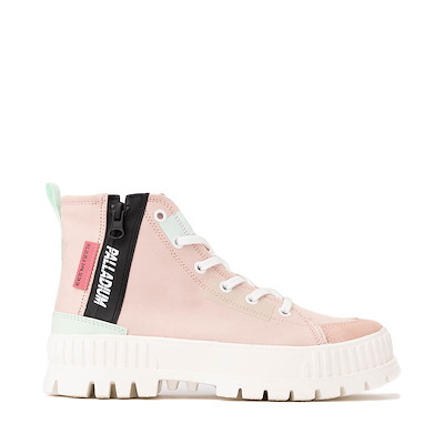 Main view of Womens Palladium Pallashock Backzip 2 Sneaker - Nature Pink