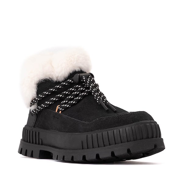 alternate view Womens Palladium Pallashock Lo Hiver Sneaker - BlackALT5