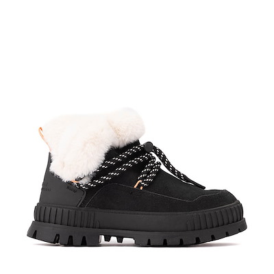 Main view of Womens Palladium Pallashock Lo Hiver Sneaker - Black