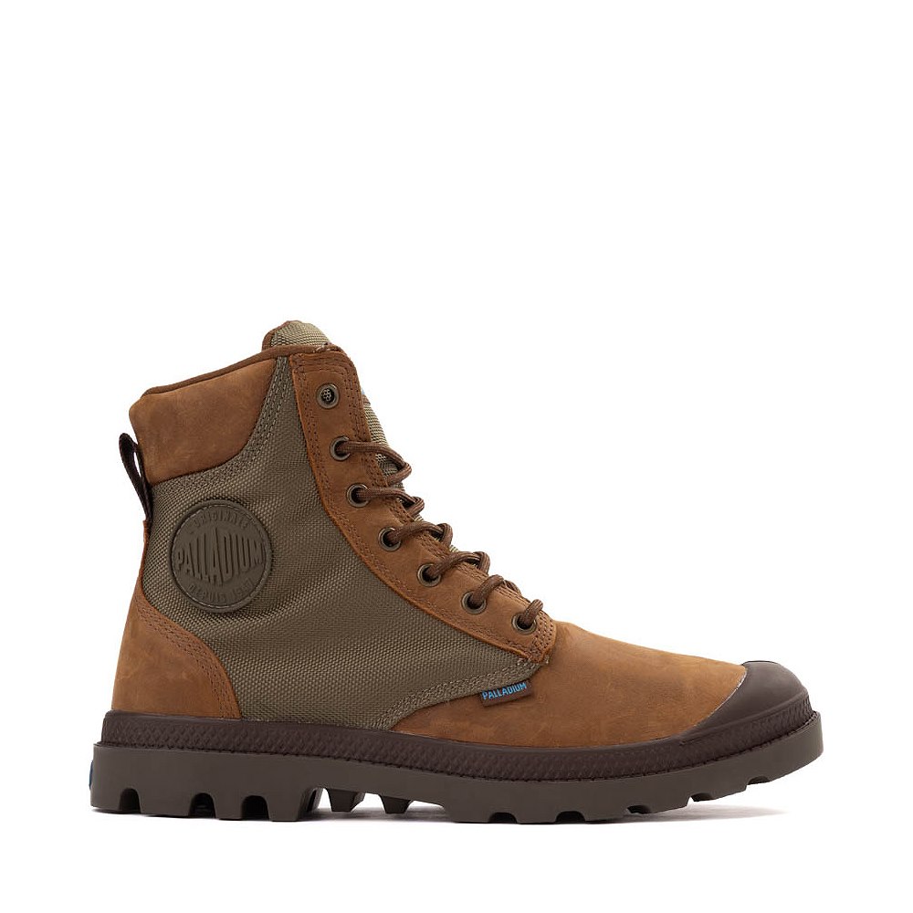 Mens Palladium Pampa Sport Cuff Boot - Bridle Brown / Moon Mist