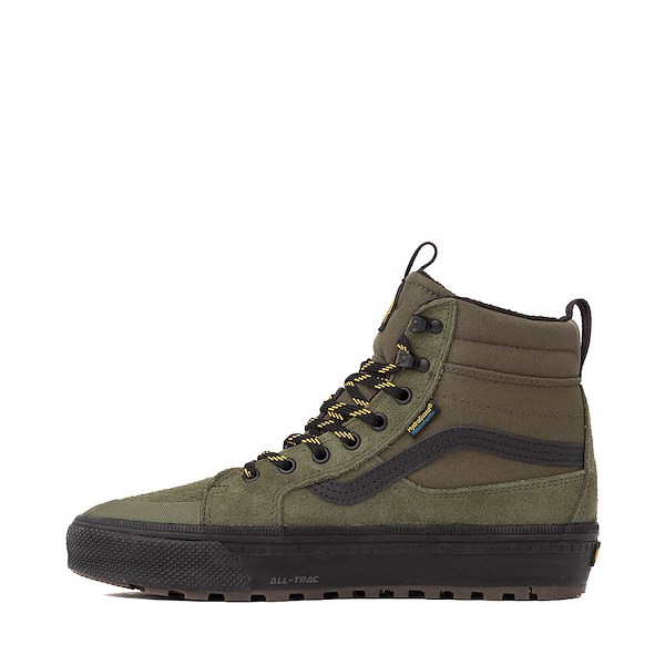 alternate view Vans Sk8-Hi Waterproof Insulated Skate Shoe - Green / BlackALT1