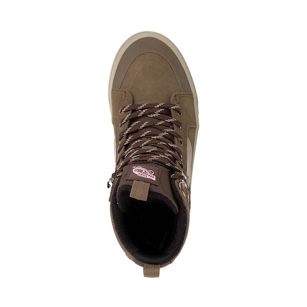 alternate view Vans Sk8-Hi Waterproof Insulated Skate Shoe - Brown / PinkALT2