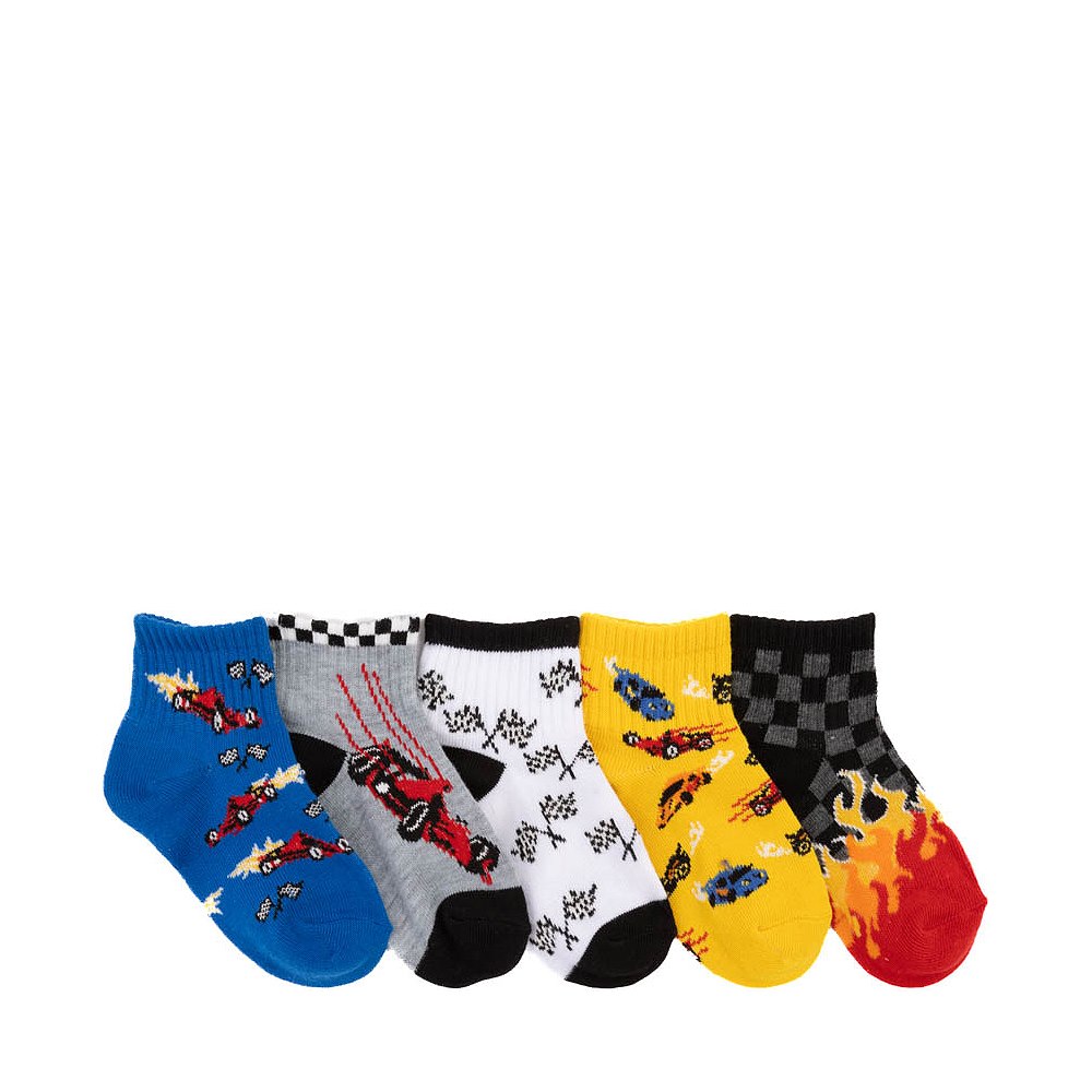 Hot Cars Glow Quarter Socks 5 Pack - Toddler - Multicolor