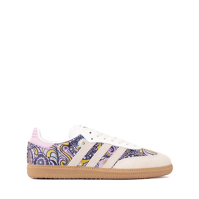 Main view of adidas Samba OG Athletic Shoe - Big Kid - Core White / Orchid Fusion / Gum