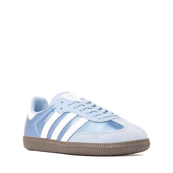 alternate view adidas Samba OG Athletic Shoe - Big Kid - Clear Sky / Cloud White / Gum 2ALT5