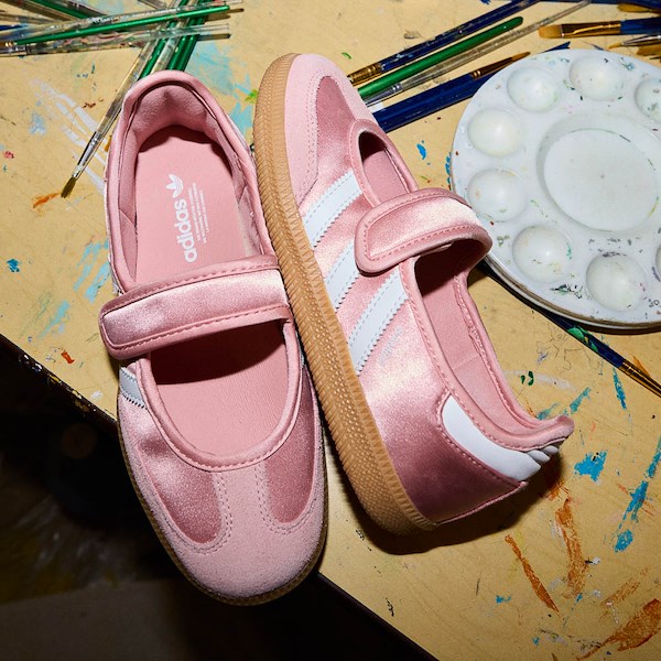 alternate view adidas Samba Jane Shoe - Big Kid - Wonder Mauve / Cloud White / Gum 3HERO