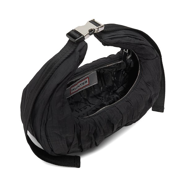 alternate view Hunter Mini Lune Ruched Shoulder Bag - BlackALT1