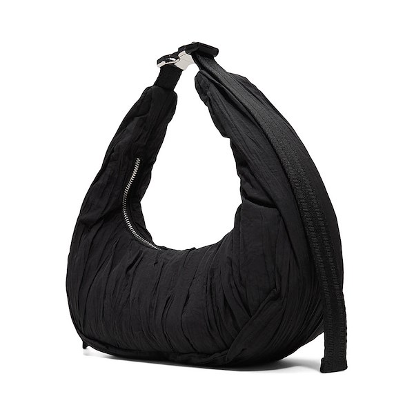 alternate view Hunter Mini Lune Ruched Shoulder Bag - BlackALT2